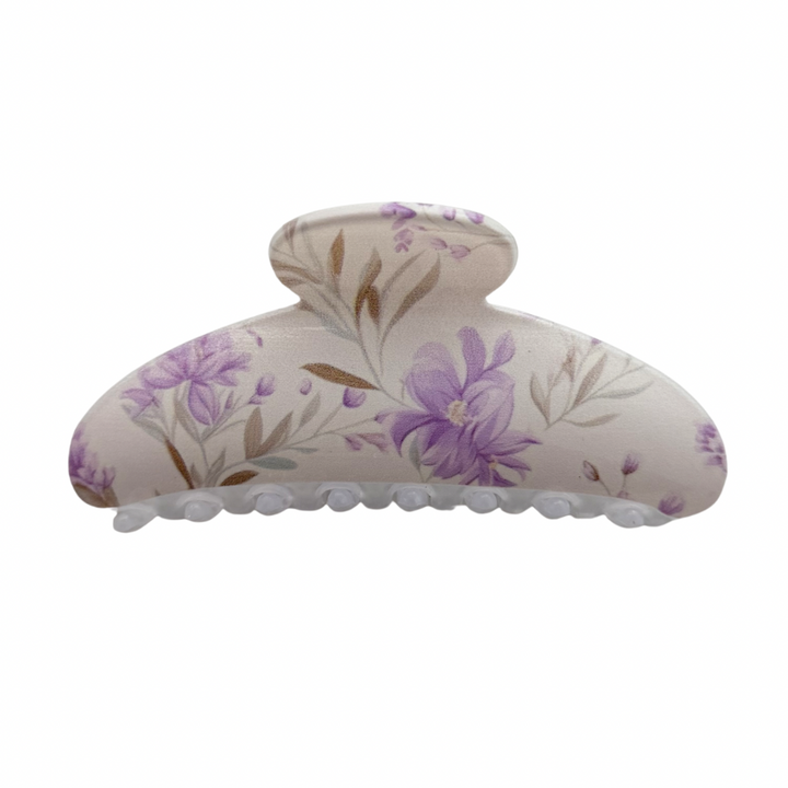 Large Floral Claw Clips