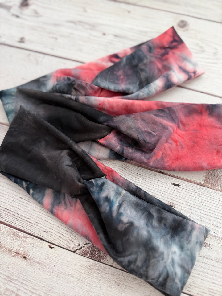 Midnight Raspberry Twist Headband