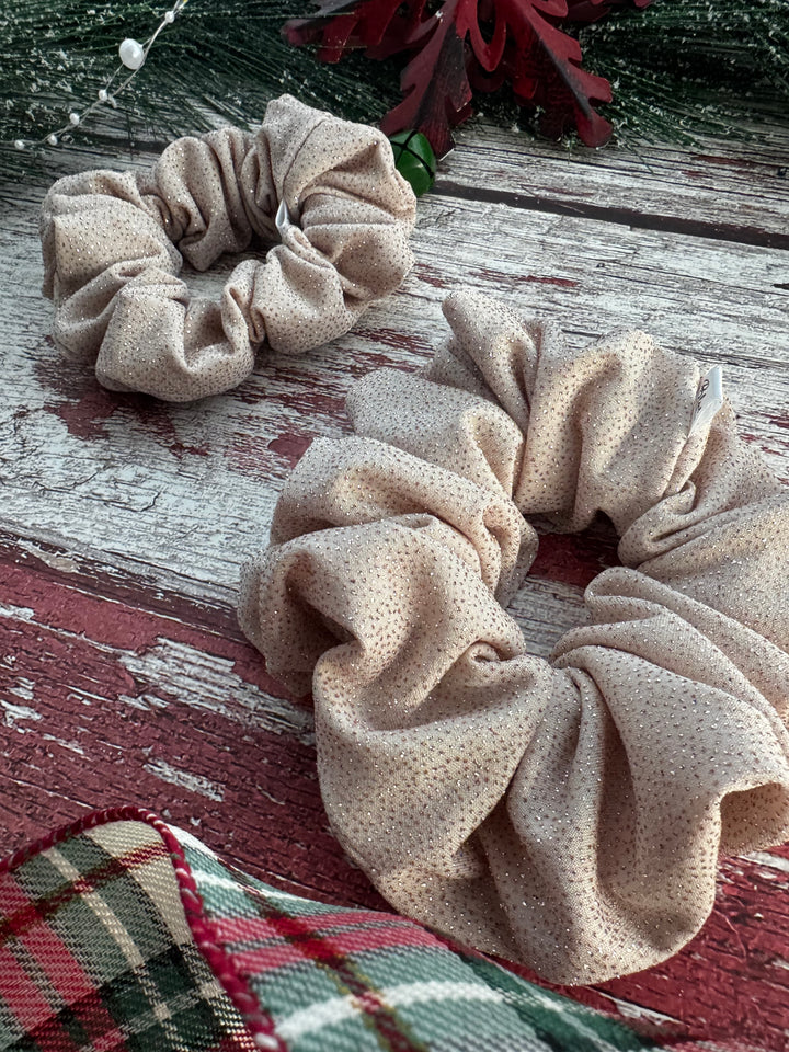 Champagne Glow Scrunchie