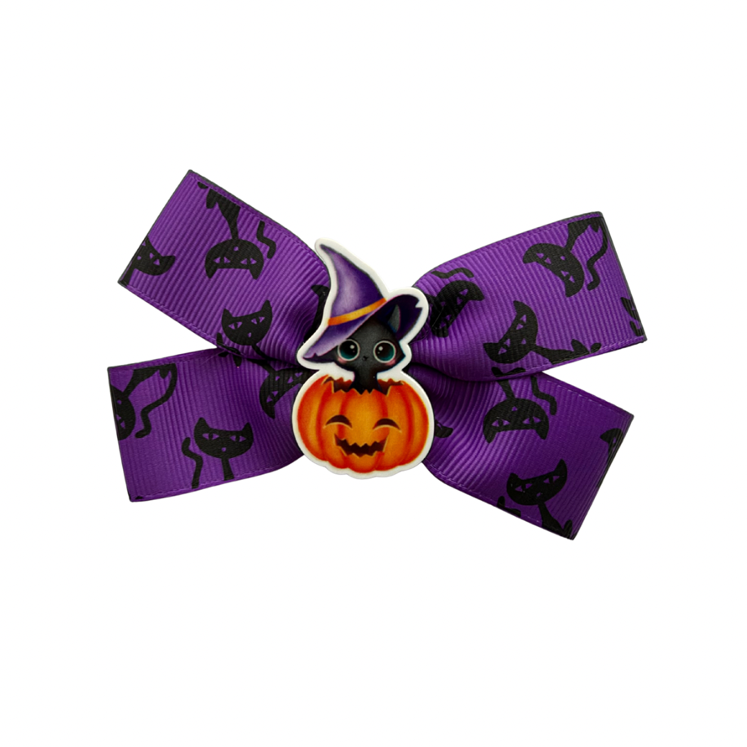 Witch Cat Bow