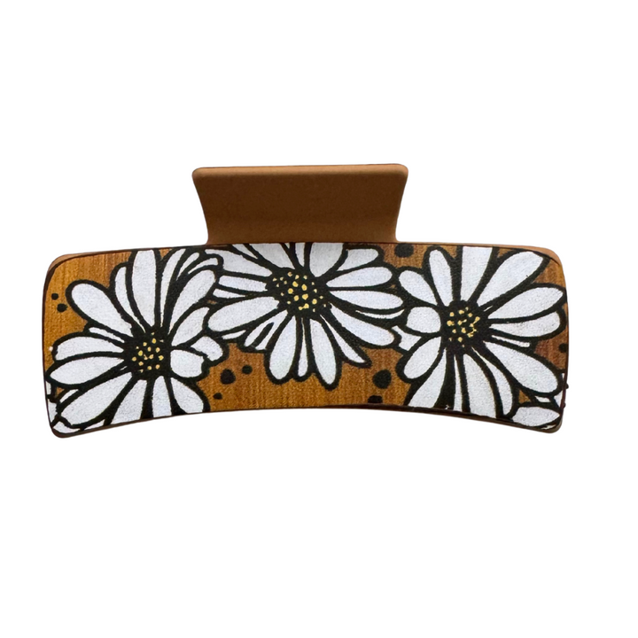 Large Leather Claw Clips