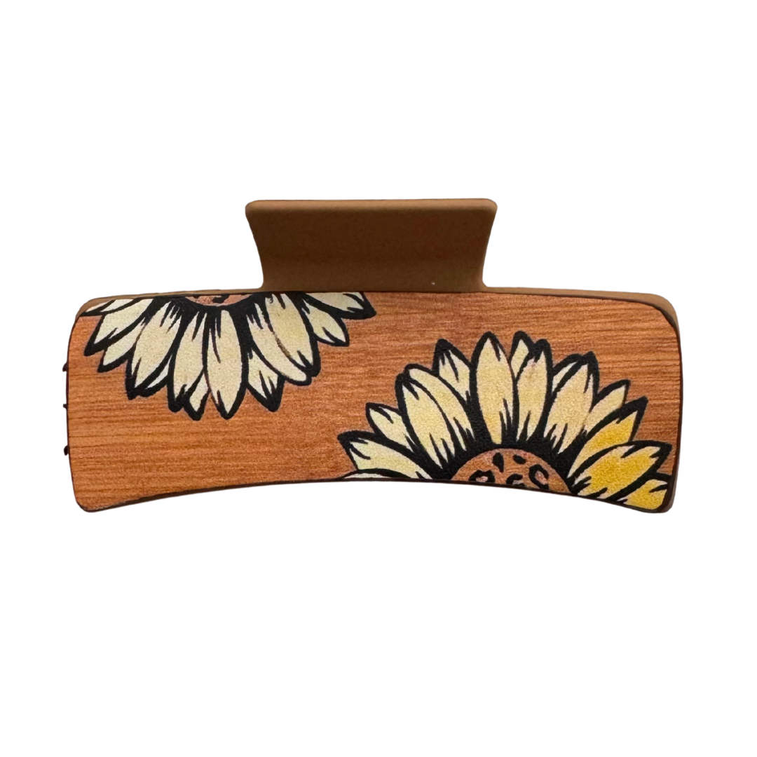 Large Leather Claw Clips