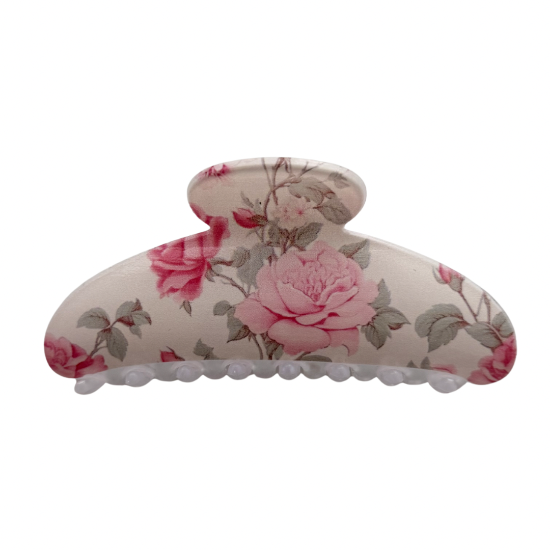 Large Floral Claw Clips