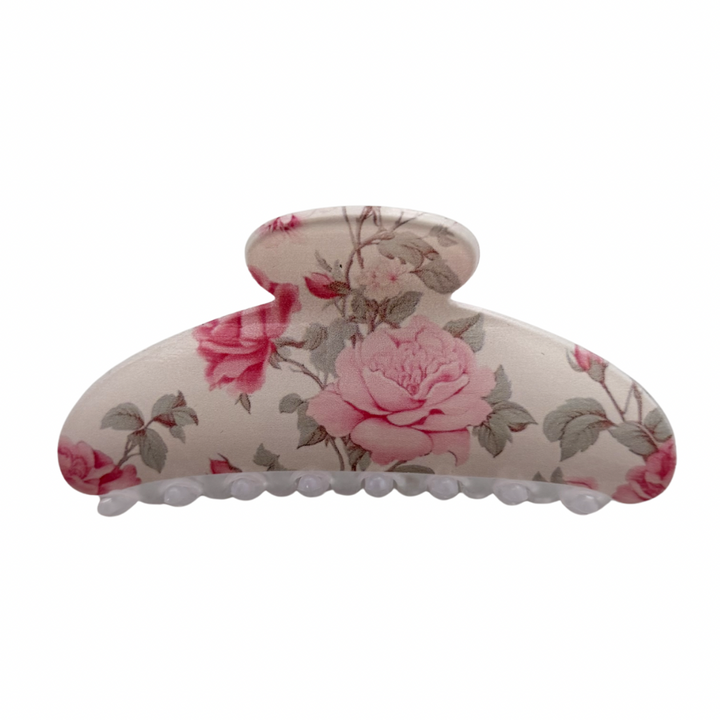 Large Floral Claw Clips