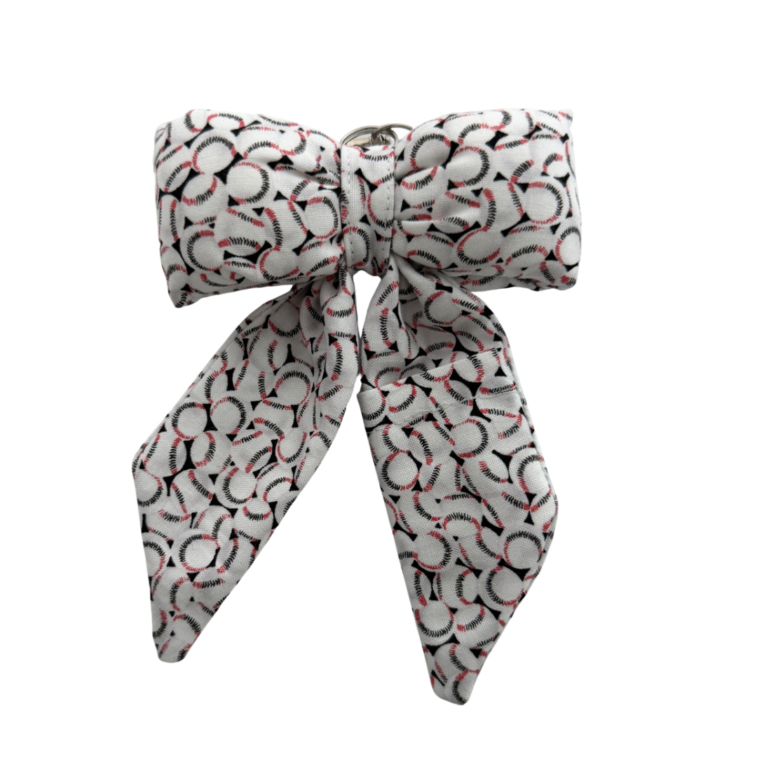 Puff Bow Chapstick Keychain