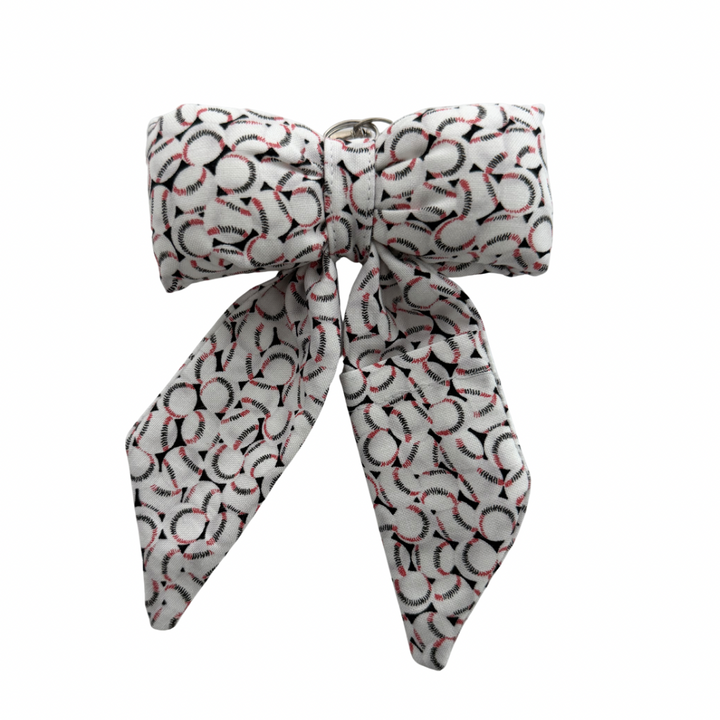 Puff Bow Chapstick Keychain