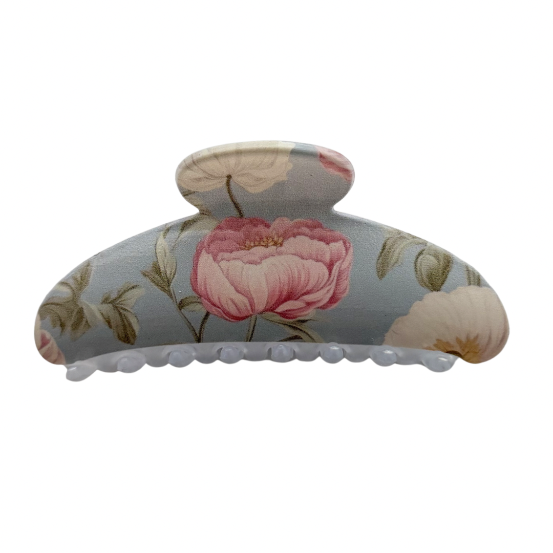 Large Floral Claw Clips