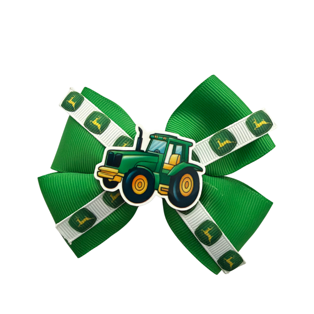 Tractor Hair Bow