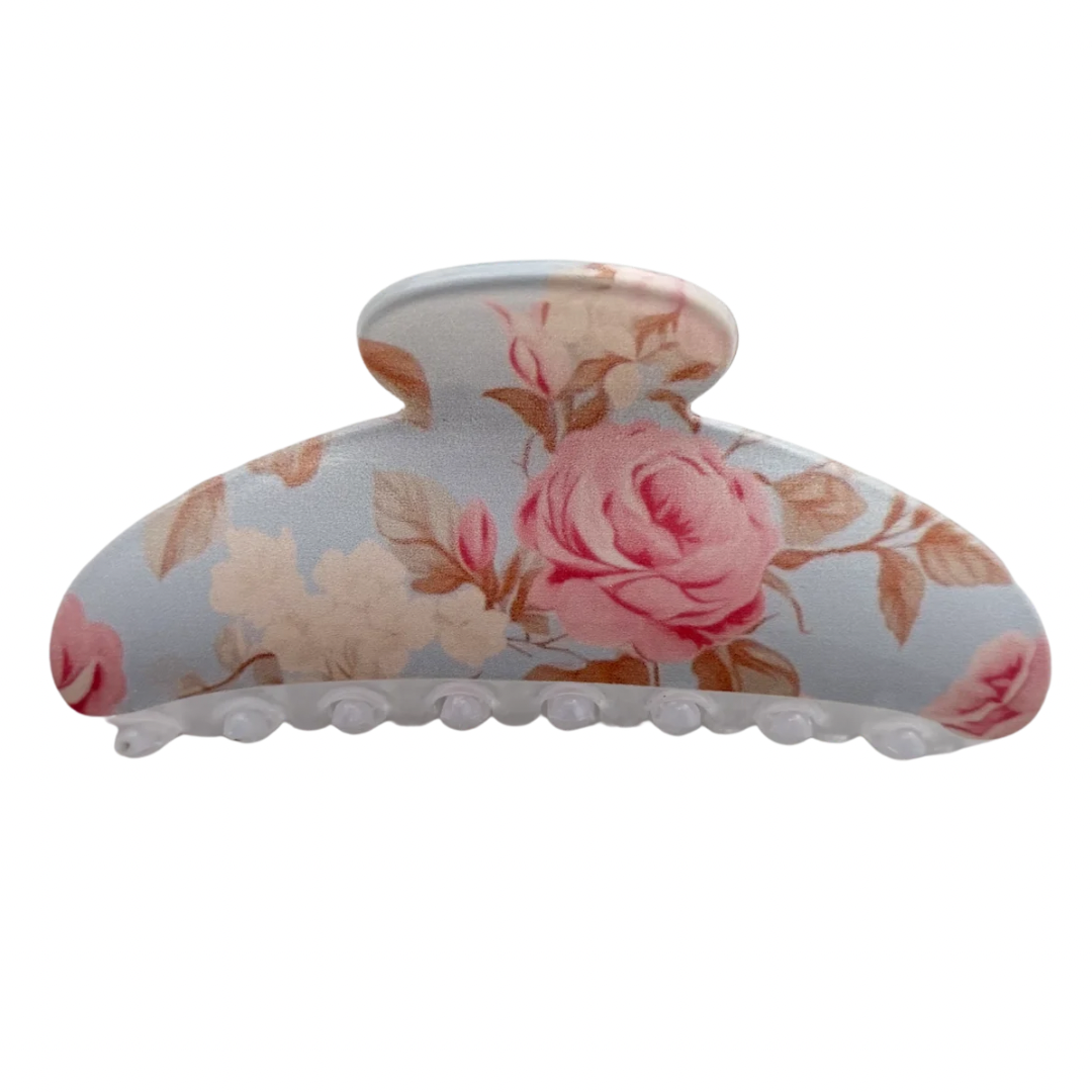 Large Floral Claw Clips