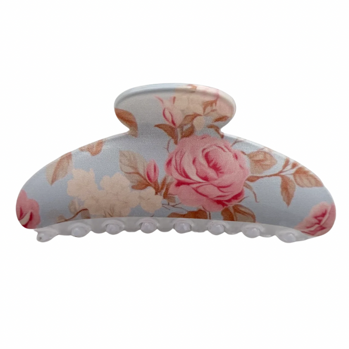 Large Floral Claw Clips