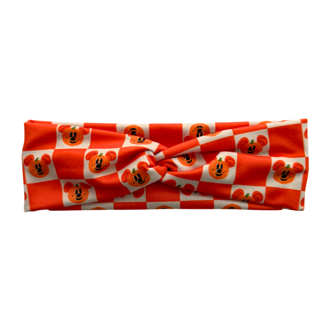 Pumpkin Mouse Twist Headband