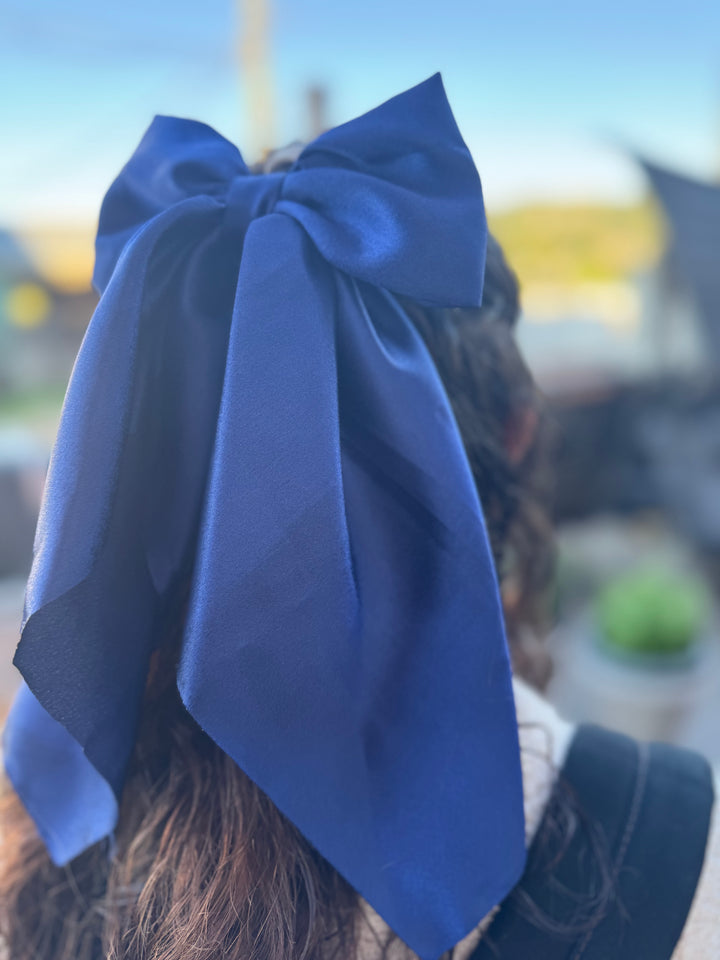 Satin Long Tail Hair Bow