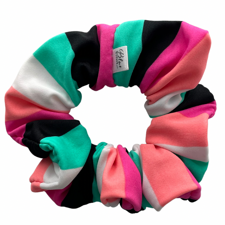 Swim Scrunchie, Stripe Scrunchie, Hair Accessory