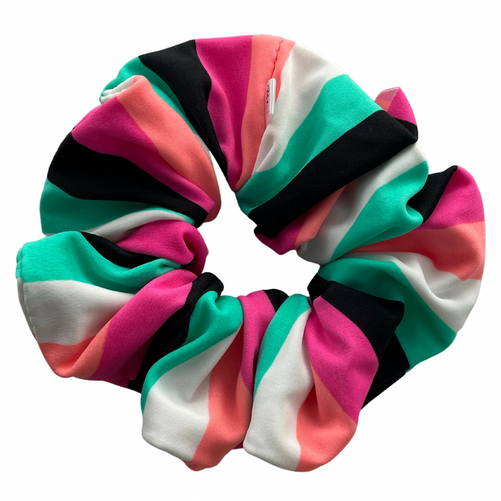Swim Scrunchie, XL Scrunchie, Stripe Scrunchie, Hair Accessory