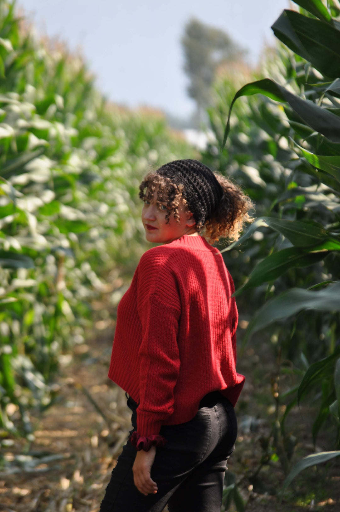 Black Messy Bun Toque